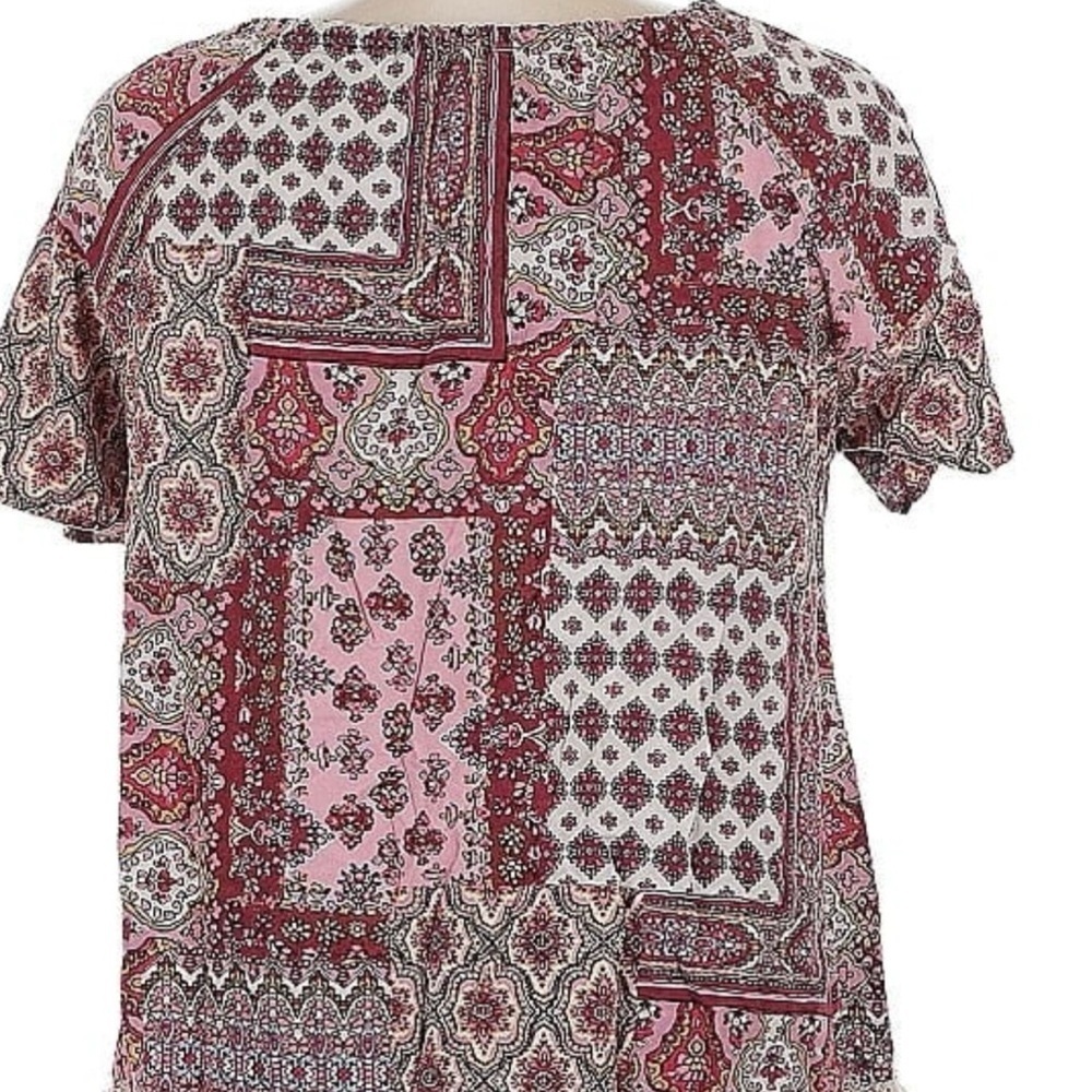 Used Condition Spade & Heart Floral Blouse Size Medium (E3) - Picture 8 of 8